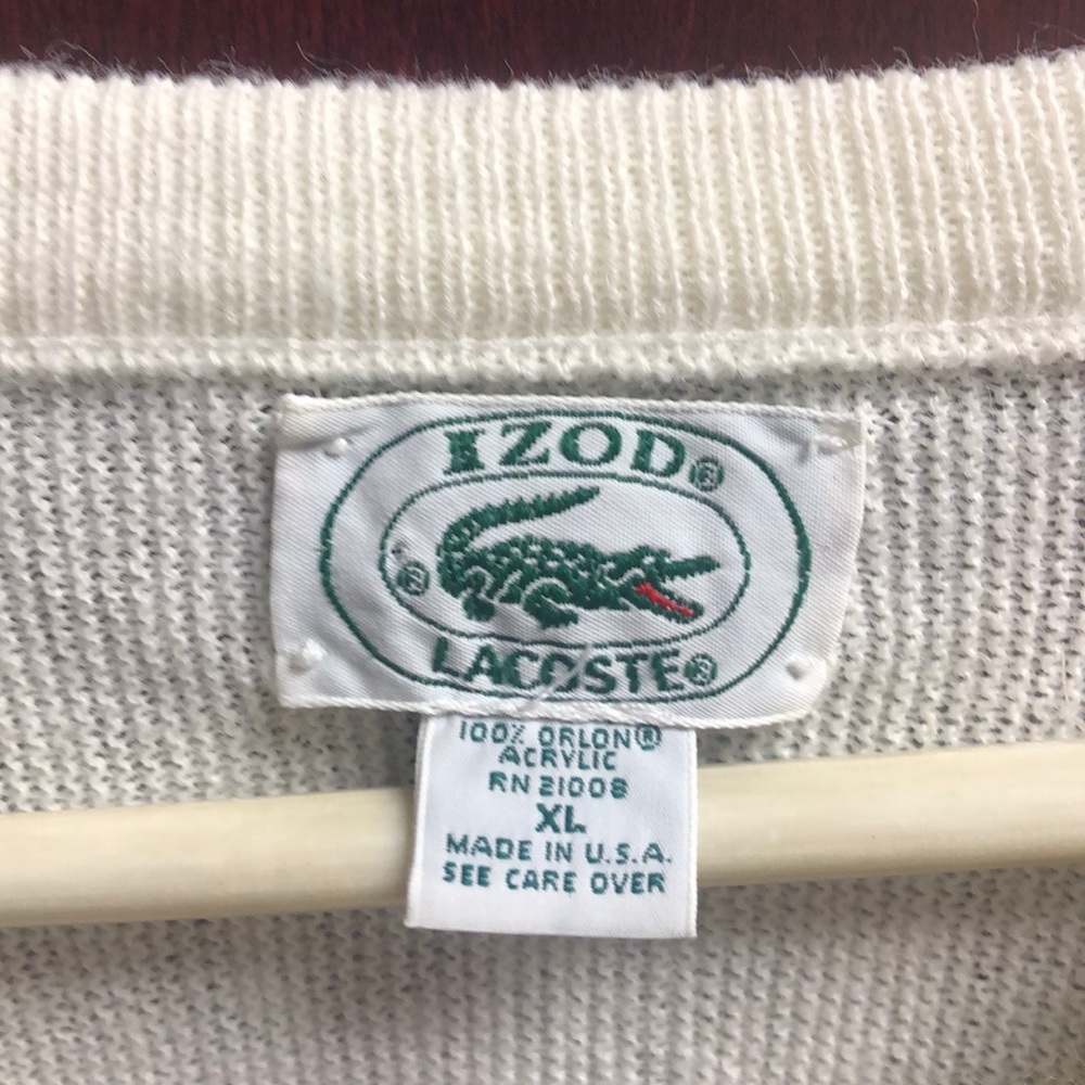 Vintage Lacoste Acrylic Men’s Sweater